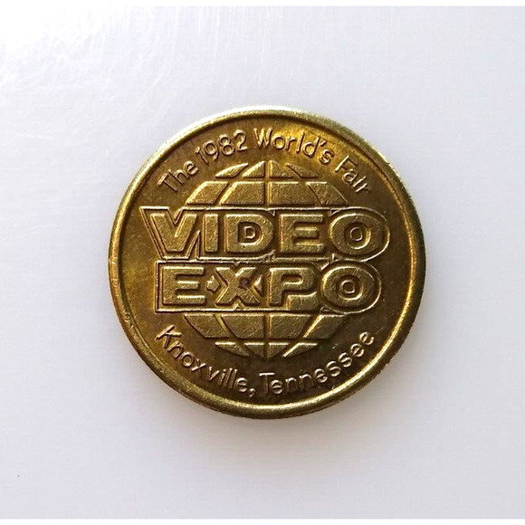Space Invaders Video Arcade Game Token 1982 Worlds Fair Expo Original Retro - Picture 4 of 9